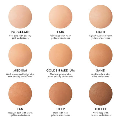 LAURA GELLER NEW YORK Baked Double Take Powder Foundation - Porcelain - Buildable Medium to Full Coverage - Matte Finish