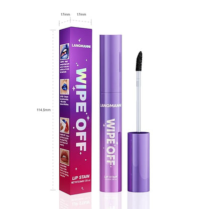 Jolilab Lip Stain Masque,Wipe Off Lip Tint,Waterproof,Transfer proof,Highly Pigmented,Ultra Long Lasting Lip Stain Peel off Makeup With Matte finish for All-day Wear.(#02 WARN PEACH)