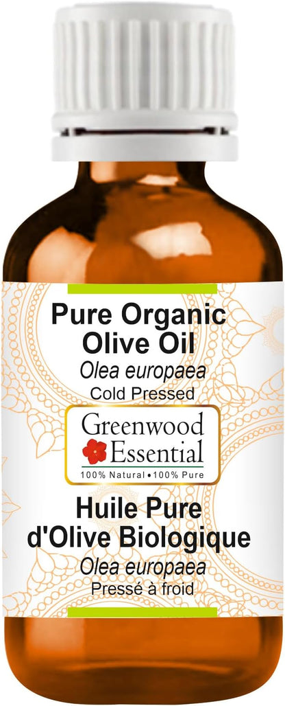 Greenwood Essential Pure Olive Oil (Olea europaea) Cold Pressed 10ml (0.33 oz)