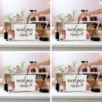 4 PCS Travel Gifts for Women - Weekend Trip Makeup Bags for Friends, Besties, Travelers - Vacation, Holiday, Bachelorette Party Cosmetic Bags