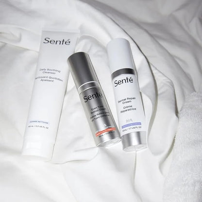 Sente Daily Soothing Facial Cleanser For Dry and Sensitive Skin - Gently Removes Oil, Impurities and Makeup - with Vitamin E - 5.5 Fl Oz