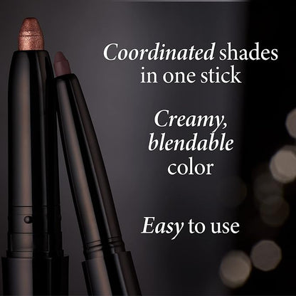 LAURA GELLER NEW YORK Swipe-n-Line Dual-Ended Eyeshadow + Eyeliner - Smokey (Charcoal/Shimmery Gray) - Cream Eyeshadow & Smooth Glide Eyeliner - Waterproof & Crease-free Color