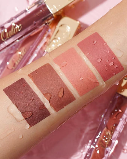 Oulac Matte Liquid Pink Nude Lipstick for Women 3PCS, Pink Nude Lip Stain Long Lasting Waterproof, No Transfer, Creamy High Pigmented Formula, Vegan & Cruelty-Free. M12+M13+M19