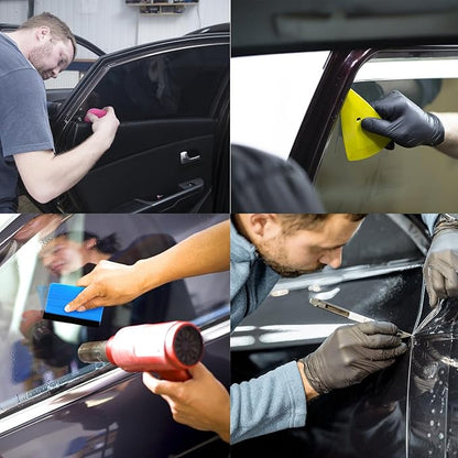 TOPZEA 25 PCS Car Window Tint Application Tools Kit, Easy-to-Use Vehicle Window Tinting Tools Glass Protective Film Installation Kits Includes 17oz Spray Bottle, Vinyl Wrap Squeegees, Knifes for Home