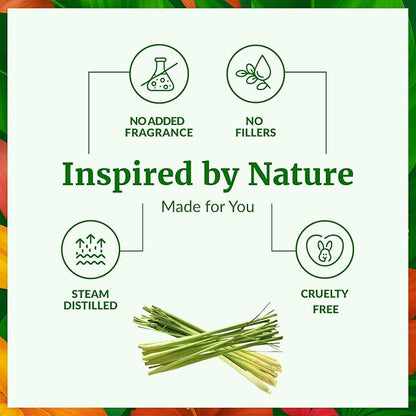 SVA Citronella Essential Oil – 4 Fl Oz – 100% Natural Citronella Oil - for Diffuser, Hair Care, Face, Skin Care, Aromatherapy, Scalp and Body Massage, Soap and Candle Making - with Dropper
