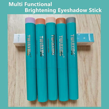 Eyeshadow Stick Eye Shadow Brightener Stick Eyeliner Pencil Cream Shimmer Glitter Smooth Eyeshadow Stick Pencil Nude Korea Primer Highlighter Natural Waterproof Long Lasting Mauve Soft Pink # 01