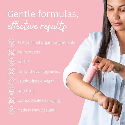 Slo Natural Moisturizing Stick | Body Balm with Organic Ingredients | Hydrating Nourishing | Coconut, Cocoa Butter & Antioxidants | Travel-Friendly | Rose Vanilla & Vanilla Cacao | 2set (2x2.1oz/60g)
