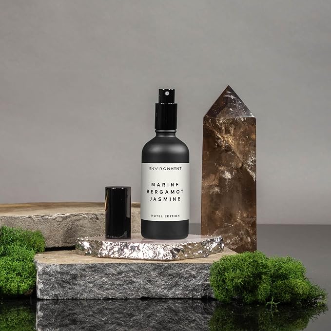 ENVIRONMENT Inspired by 5-Star Resort RC Room Spray, 100ml Air Freshener (Marine | Bergamot | Jasmine) Home Fragrance Accessories, Room Perfume, Room Deodorizer, Vegan & Cruelty-Free