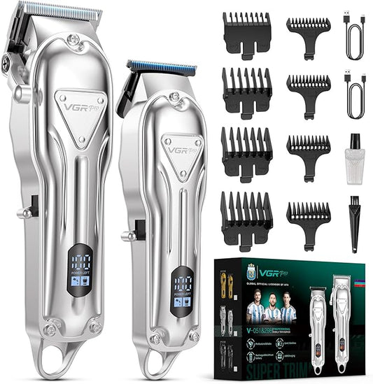 Electric Hair Clippers for Men, Cordless Clipper and Trimmer Set, Clippers for Hair Cutting Kit with Long Battery Life, Hair Grooming Trimmer for Family Kids and Self-Haircut Use