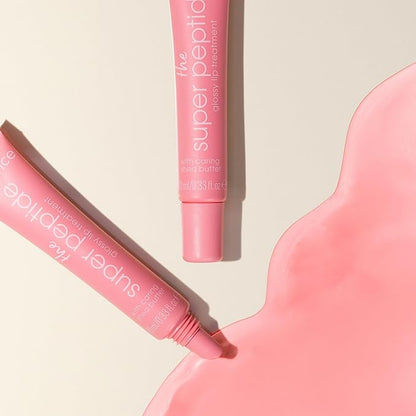essence | The Super Peptide Glossy Lip Treatment | Hydrating, Nourishing and Non-Sticky | Vegan, Gluten Free and Cruelty Free (04 | Coralized!)