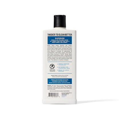 Duke Cannon Supply Co. Thick High Viscosity Body Wash – 3X Thicker, Cleansing Shower and Bath Gel, Mineral-Enriched for Men – Men’s Body Scrub – Superior