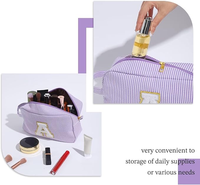 YOOLIFE Graduation Gifts for Teen Girls - Graduation Gifts for Her, Graduation Party Favor, Personalized Monogram Initial Makeup Bag for Teen Girl Gifts Trendy Stuff, Girls Makeup Toiletry Bag G