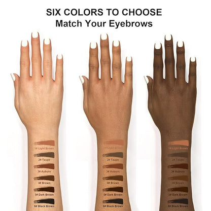 TurritopsisD Ultra-thin Brow Pencil (2-Pack Light Brown) Eyebrow Pencil Waterproof Smudge-proof Precise Fine-tip Ultra-slim Built-in Soft Spoolie Brush