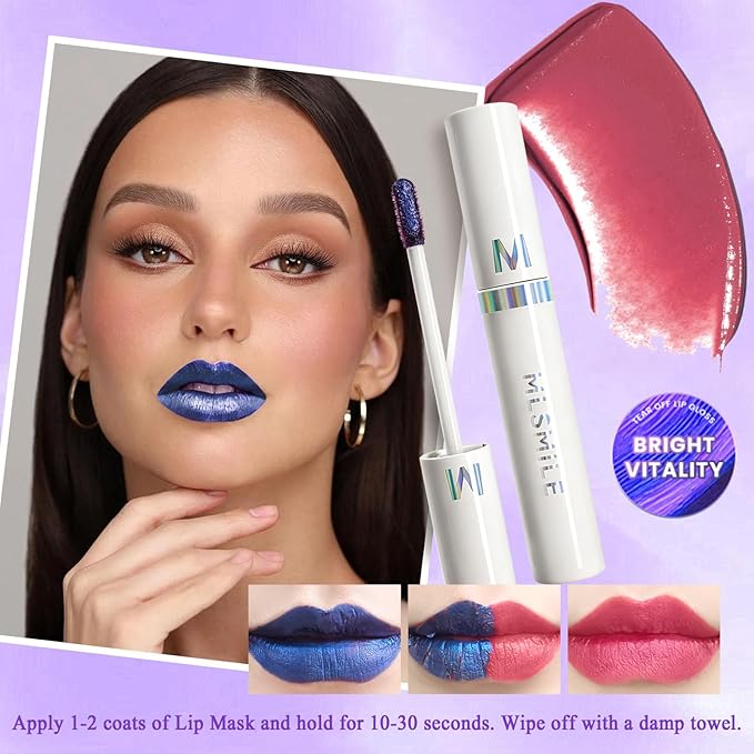 2025 New Peel Off Lip Stain Lip Tint, Matte Natural Mist Lip Tinted, Waterproof Long-Lasting Tear-off Lip Gloss, All-Day Vibrant Kiss-Proof Lip Stain,Smudge & Transfer Proof Lip Stains Masque (05#)