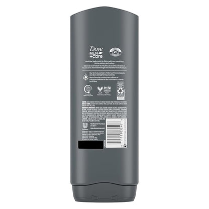 DOVE MEN + CARE Post-Workout Body Wash 3N1 Revive 4 Count For Men With Tea Tree Oil, 18 oz
