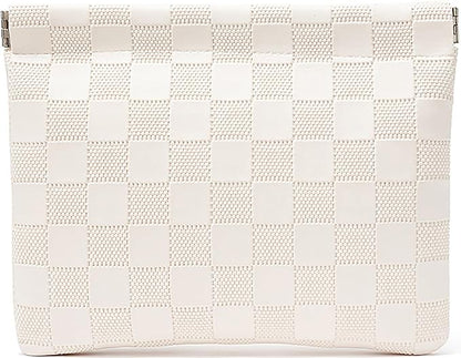 Leather Pocket Cosmetic Bag for Purse,Coin Purse Lipstick Cosmetic Accessories Organizer, Travel Kit Storage Pouch,Waterproof Portable No Zipper Self-closing Small Makeup Pouch for Women