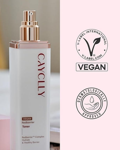 Redbarrier Hydrating Toner | Vegan Face Toner with Peptides, Ceramide & Niacinamide for Skin Barrier Repair & Anti-Aging | Korean Skincare for Stressed, Sensitive & Dry Skin, 5.07 fl. oz.