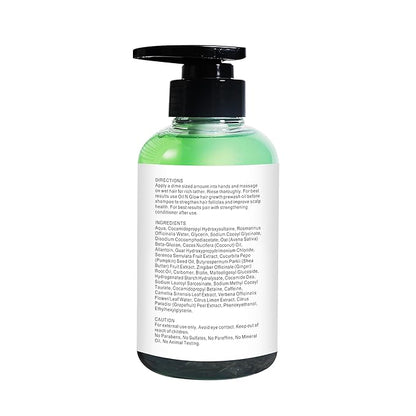USDA Organic Rosemary Hair Growth Shampoo For Thickening, Regrowth & Strengthening for Men & Women with Biotin, Scalp DHT Blocker Saw Palmetto For Thinning Hair Loss 10 Fl. Oz- Fragrance Free