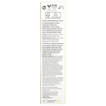 Pacifica Kale Smoothie Face Lotion, Refining Skincare, Face Moisturizer, Niacinamide, Vitamin C and E, Minimize Pores, Face Serum, For All Skin Types, Oily, Combination, Vegan, 1.7 fl oz (1 Count