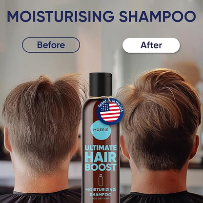 Moerie Ultimate Hair Growth Shampoo – For Longer, Thicker, Fuller Hair - Vegan Friendly Volumizing Hair Products – Paraben & Silicone Free – All Hair Types – Reverse Hair Loss – Moisturizing, 2 pack