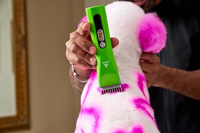 Andis 563231 ProClip 5-in-1 Adjustable Blade Cord/Cordless Pet Hair Clipper, 5 Blade Settings, 5 Speeds, Feather Light, Digiital Display Screen, Green