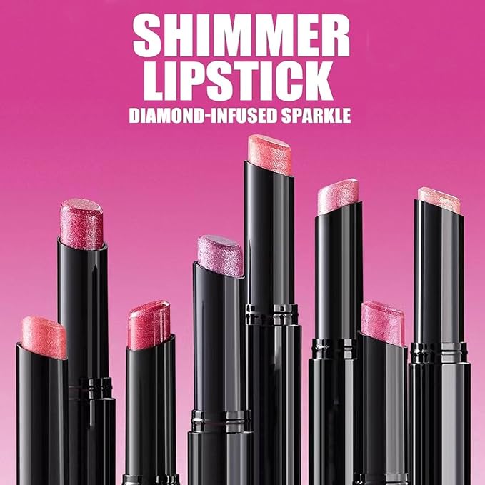Youthful Red Lipstick For Women Matte Nude Glitter Highly Pigmented Moisturizing Lip stick Hypoallergenic Waterproof Long Lasting Lipsticks Quick Makeup Lightweight Portable # 04