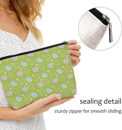 3 PCs Inspirational Tennis Gifts: Makeup Bag & Toiletry Bag - Perfect for Women, Girls or Tennis Lovers - Graduation, Birthday Gifts