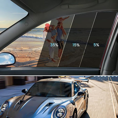 Car Window Tint 35% VLT - 20" in x 10' Ft Nano Carbon Window Tint Privacy Film for Car, Heat & UV Blocking, Glare Reduction and Scratch Resistant Automotive Tinting Roll