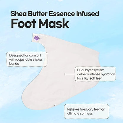 Epielle Intensive Repairing Hand & Foot Masks for Dry, Cracked Skin, Self Care Gifts for Women, Spa Kit, Stocking Stuffers, Thanksgiving Essentials, 6 Moisturizing Gloves & 6 Moisturizing Socks