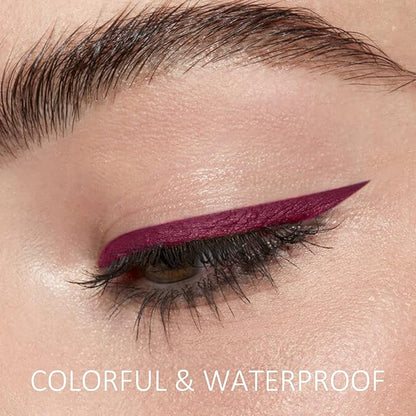 Boobeen 2pcs Liquid Eyeliner Pen, Matte Eye Liner with Precision Tip, Long Lasting Eyeliner Pencil for Bold Eye Makeup, Glides on Smoothly