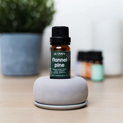 CE Craft Premium Fragrance Oil Pair for Diffusers - Flannel Musk + Flannel Pine – Diffuser Oils Fragrances Scented for Home, Candle Soap Making Supplies, Aromatherapy Blends for House (10 mL)