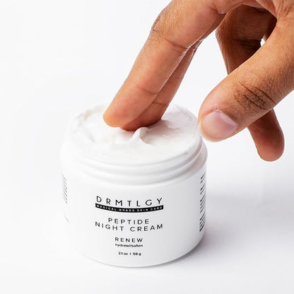 DRMTLGY Hydrated Skin Duo: Needle-less Serum & Peptide Night Cream