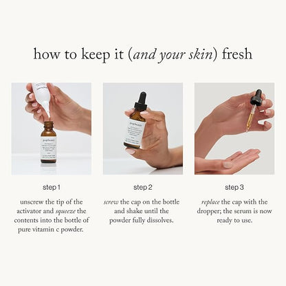goop Beauty 20% Vitamin C + Hyaluronic Acid Serum | Improves Tone, Texture, & Hydration | L-ascorbic Acid and Hyaluronic Acid | Paraben and Silicone Free | 1 fl oz