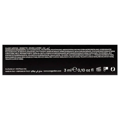 EVAGARDEN Classy Lipstick - Formulated with Natural Oils - Envelopes Your Skin with Satin Effect - Light, Pigmented Blend Gives Full Coverage and Chic Finish Instantly - 614 Brick Red - 0.1 oz