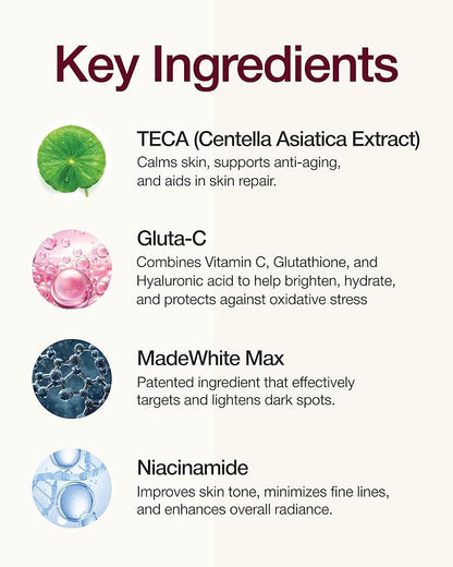 Centellian 24 Expert Madeca Mela Capture Ampoule Max (Madeca Mela 0.5fl oz) High Concentration Serum for Melanin Reduction, Wrinkle & Enhanced Skin Elasticity - TECA Centella Asiatica Extract