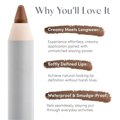 Ravie Beauty Soft Definition™ Longwear Lip Liner – Smudge-Resistant, Waterproof Precision Pencil for Effortless Shaping – Vegan & Cruelty-Free All-Day Wear Lip Definition (Almond)