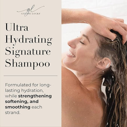 Goldie Locks Ultra Hydrating Shampoo & Conditioner Set - Sulfate-Free, Paraben-Free - for Frizz Control, Shine & Strength - Color & Extension Safe - Protein-Free - 2 x 8.45 fl oz (Packaging May Vary)