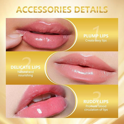 2PCS Transferproof Color Changing Lipstick, Color Changing Lipstick Gold Foil for Women Long Lasting Moisturizing Glossy Shine Lip Gloss, Deep Nourishment