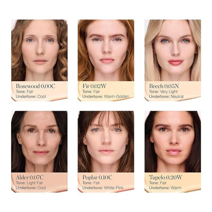 Ogee Complexion Perfecting Under Eye Concealer - Certified Organic Full Coverage Concealer - Buildable Coverage - TUPELO 0.20C - Fair (Warm Undertones)