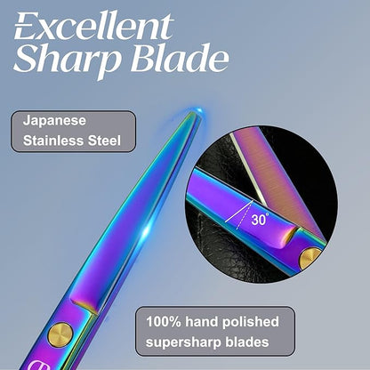 Professional Hair Cutting Shears,6.5 Inch Barber hair Cutting Scissors Sharp Blades Hairdresser Haircut For Women/Men/kids Japanese Stainless Steel