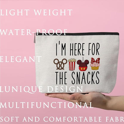 Cartoon Mouse Makeup Bag Cosmetic Bag Zipper Pouch Funny Cute Mouse Themed Gifts Animal Lover Gifts Friendship International Nurses Day Birthday Gift for Women Girl Sister Friend Daughter