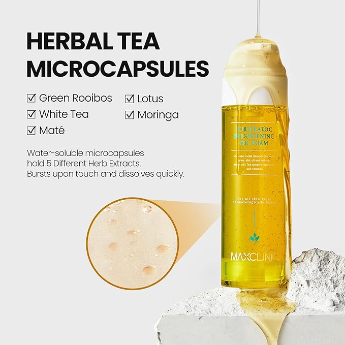 [K-Beauty] PuriteaToc Oil to Foam - All-in-One Korean Face Wash OilBased Foaming Facial Cleanser - Deeply Hydrating & Moisturizing Makeup Deep Cleansing Oil for Dull Skin (3.88 fl oz)