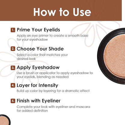 Vera Moore Eyeshadow, Highly Pigmented Eyeshades and Textures, Provide Bold and Lasting Looks, Suitable for Any Event, Easily Blendable Eye Makeup in Multiple Shades. (Taupe)