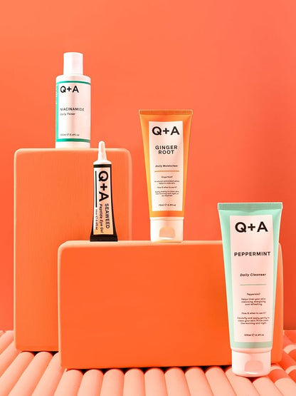 Q+A Niacinamide Daily Toner for Face (100ml), Pore Refining and Hydrating Face Toner with Hyaluronic Acid and Aloe Vera, Fragrance Free Skincare, Helps Calm Redness and Blemishes