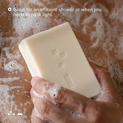Bravo Sierra Body and Hair Mens Soap Bar, 2-Pack - All-In-One Shampoo & Soap for Face, Hair & Body - Sandalwood & Fig, 7 oz - Coconut, Shea Butter & Oat Flour for Soft Skin & Healthy Hair