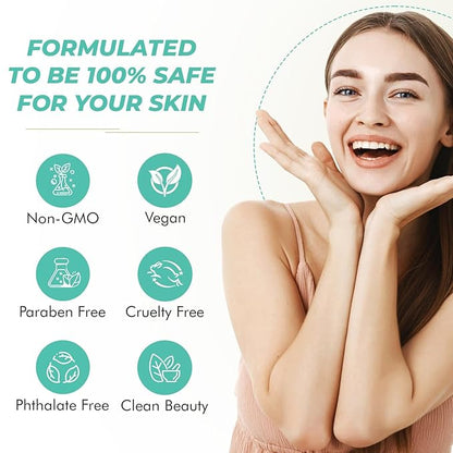 Peptides Facial Wipes - Dermatologist-Tested, Anti-Aging, Korean Skin Care, Gently Cleanses, Restores Moisture & Refreshes Skin - Clean Formula, Vegan, 95% Natural - 1 Pack