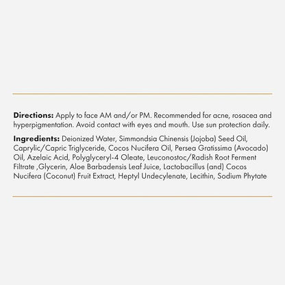 Foundation Skincare Azelaic Acid 14% Cream - Helps Calm Acne & Rosacea, Reduces Inflammation & Minimizes Pores - 1 Fl Oz