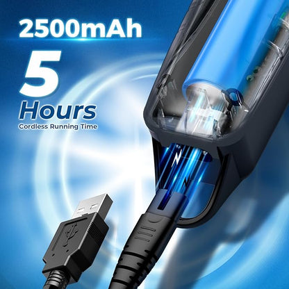 Chicclly Professional Hair Clippers for Men&Women, Low Noise Hair Cutting Kit with 10 Color Combs, LED Display, Gifts for Men, 5H Cordless Clippers and Trimmers Set with Scissors,Cape