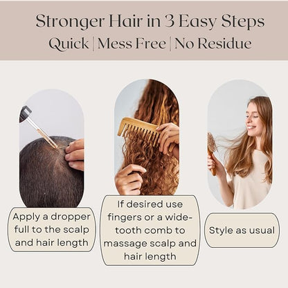 REVATOLOGY Hair Growth Serum and Leave-in Conditioner for Adults (Made in USA) Daily Use Formula 30 Oils and Herbal extracts Boosts Regrowth & Strengthens Roots | Cruelty & Chemical Free