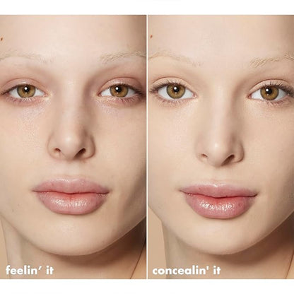 e.l.f. Hydrating Camo Concealer, Covers Blemishes & Under-Eye Circles, Full-Coverage & Delivers A Satin Finish, Vegan & Cruelty-Free, Light Ivory